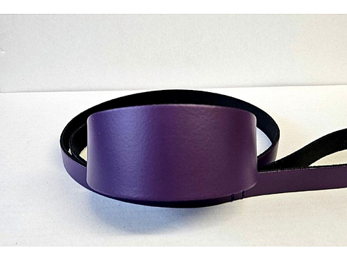 Purple - Greyhound Leather Collar - Size L